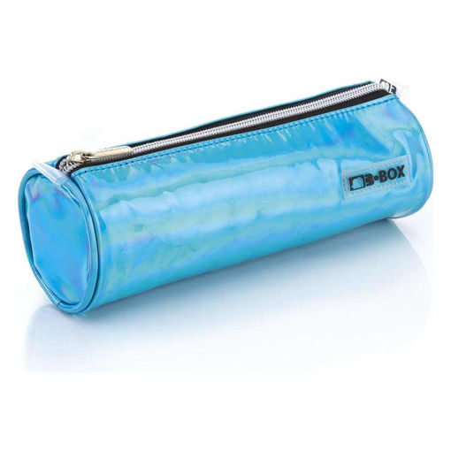 Picture of ROUND PENCIL CASE GLOSSY BLUE